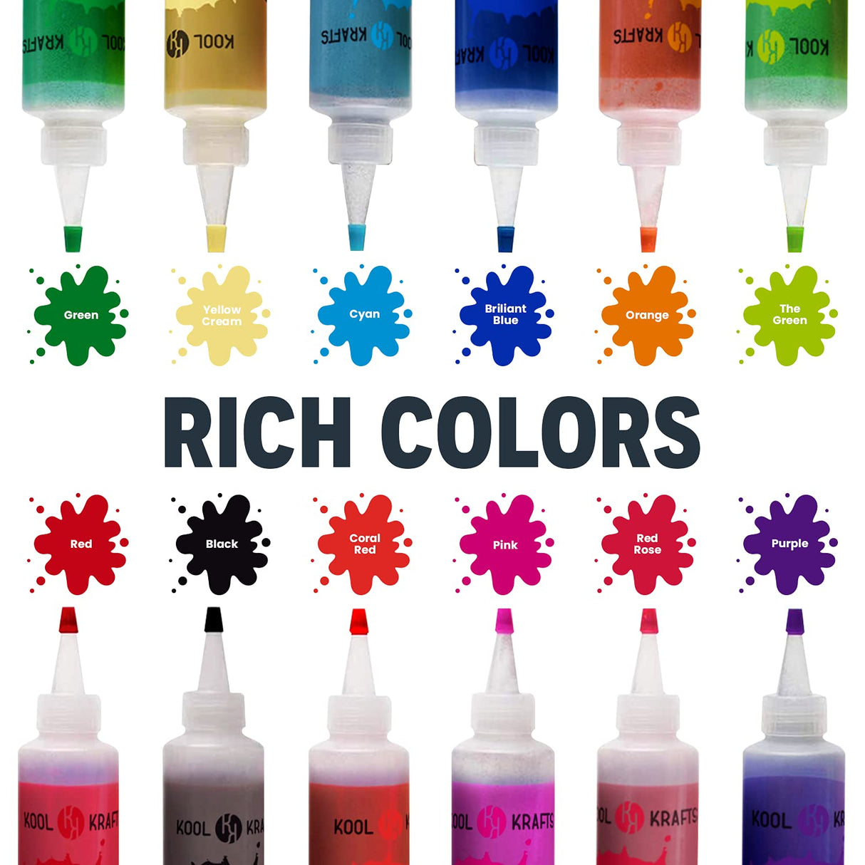 KOOL KRAFTS Tie Dye Kit, All-Inclusive with 12 Vibrant Colors, + 4 White T-Shirts - Perfect for Kids & Adults - Fun Tie Dye Party Supplies, Tie Dye Kits for Children Age 8-12, Tie Dye Kit. KOOL KRAFTS