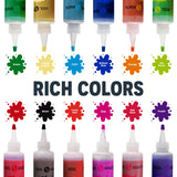 KOOL KRAFTS Tie Dye Kit, All-Inclusive with 12 Vibrant Colors, + 4 White T-Shirts - Perfect for Kids & Adults - Fun Tie Dye Party Supplies, Tie Dye Kits for Children Age 8-12, Tie Dye Kit. KOOL KRAFTS