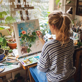 Watercolor Sketchbook 10"x12", 32 Sheets (64 Pages) Water Color Paper, 140lb/300gsm Watercolor Paper, Spiral Hardcover Watercolor Notebook. Fuxi