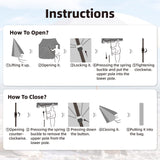 AMMSUN 7ft Patio Umbrella with Fringe Outdoor Tassel Umbrella UPF50+ Premium Steel Pole and Ribs Push Button Tilt, White Cream AMMSUN