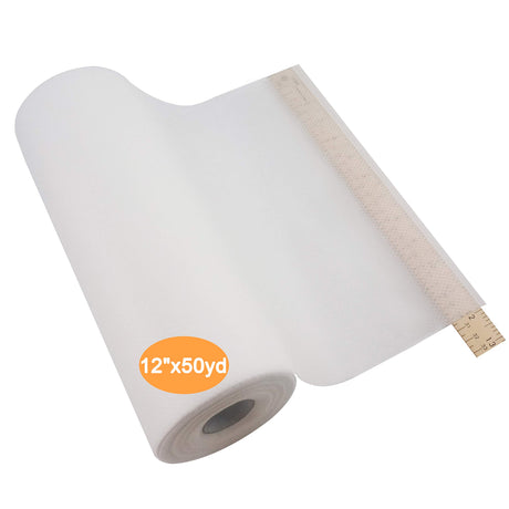 New brothread No Show Mesh Machine Embroidery Stabilizer Backing 12" x 50 Yd roll - Light Weight 1.8 oz - Cut into Variable Sizes for Machine Embroidery and Hand Sewing New brothread