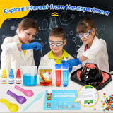 68 Lab Science Experiments Educational Science Kits for Kids, STEM Activities Educational Scientist Toys Gifts for Boys Girls Chemistry Set Volcano Eruption Activities Science Project PIXATA