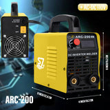 Welding Machine, 110V Plug, 200Amp Power,Beginner Welder With Display LCD Use Welding Rod Equipment Tools Accessorie S7