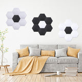 24 Pcs Hexagon Adhesive Acoustic Panels, 12 x 10 x 0.4 Inches Soundproof Panels Sound Dampening Wall Panels Sound Absorbing Panel for Recording Studio Office Home Studio Remagr