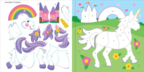 My First Color-by-Sticker Book - Unicorns & More PETER PAUPER PRESS