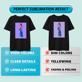 HTVRONT Sublimation HTV for Dark Fabric/Light Fabric 30 Pack - 12 * 10'' Matte Sublimation Vinyl - Sublimation Blanks for Sublimation Shirts/Hat/Pillow/Bag HTVRONT