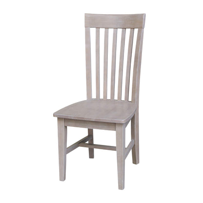 International Concepts Cosmo Chair Washed Gray Taupe - WoodArtSupply