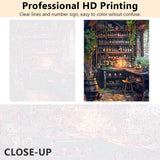 TUMOVO Abstract Paint by Numbers Kit for Adults, Fantasy Adult Paint by Number Kits on Canvas, Magic Lab DIY Acrylic Painting by Numbers for Gift Home Wall Decor 16"x20"(Frameless) TUMOVO