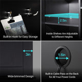 REPTI ZOO Reptile Aquarium Terrarium Wooden Stand and Cabinet with Adjustable Shelf for 48L x 18W inch Amphibian/Fish Sea Salt Water Tank Terrarium(Cabinet Only) REPTI ZOO