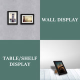 BAIJIALI 5x7 Picture Frame Distressed Farmhouse Wood Pattern Set of 4 with Tempered Glass,Display 4x6 with Mat or 5x7 Without Mat,Multicolour BAIJIALI