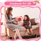 90 Pcs Scratch Art Paper Rainbow Sets, Scratch Paper Rainbow Black Scratch Off Paper Art Gifts for Kids Art Craft Supplies Kits Prudiut