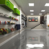 HUZJIEHUI 4'H x 4'W PVC Slatwall Panels Garage Wall Storage System, GraphiteSlat Wall Paneling Garage Organizers HUZJIEHUI