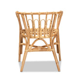 bali & pari Luxio Modern and Contemporary Natural Rattan Dining Chair bali & pari