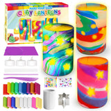 Make Your Own Clay Luminaries - Light-up DIY Clay Lanterns Making Kit Activity for Boys Girls and Teens Age 8 9 10 11 12 Year Old and up, Arts and Crafts Clay Lantern Toys for Kids Ages 8-12 Goody King