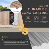 U-MAX 12' x 10' Metal Storage Shed for Ourdoor, Extra Large Yard Steel Shed (116 Sq.Ft Land) with Design of Lockable Doors, Tool and Utility Storage for Backyard, Garden, Patio, Outside use U-MAX