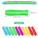 Windspeed Sidewalk Chalk Holder - 10 Pcs Railroad and Jumbo 1 Inch Plastic Holders for Kids, Teachers, Students, School, Office and Artists Windspeed