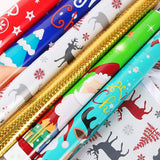 HRX Package Holiday Drawstring Gift Bags, 30pcs Christmas Foil Gift Wrapping Sacks Pouches for Xmas Presents Party Favor (Large Medium Small) HRX Package