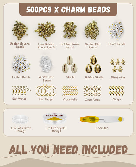 ClaBead 6300 Pcs Clay Beads Bracelet Making Kit for Adults, 24 Colors 6mm Clay Beads for Bracelets Making, Jewelry Making Kits with Letter Beads for Girls 13-15, Friendship Bracelet Kit for Women ClaBead