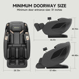 Real Relax 4D Massage Chair Full Body, Zero Gravity Recliner with Negative Ion Purification, Aromatherapy, 20 Auto Modes, Yoga Stretching, Touch Screen, Foot Rollers, Wireless Charger, PS5200 Black Real Relax