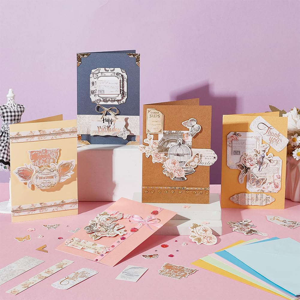 AHANDMAKER DIY Envelope & Card Making Kits, Handmade Greeting Card Sets Make Your Own Card Crafts for Thanksgiving Birthday Present Classroom Exchange AHANDMAKER