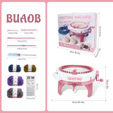 BUAOB SENTRO Knitting Machine 48 Needles for Adults, Smart Automatic Circular Crochet Knitting Machine with Row Counter BUAOB
