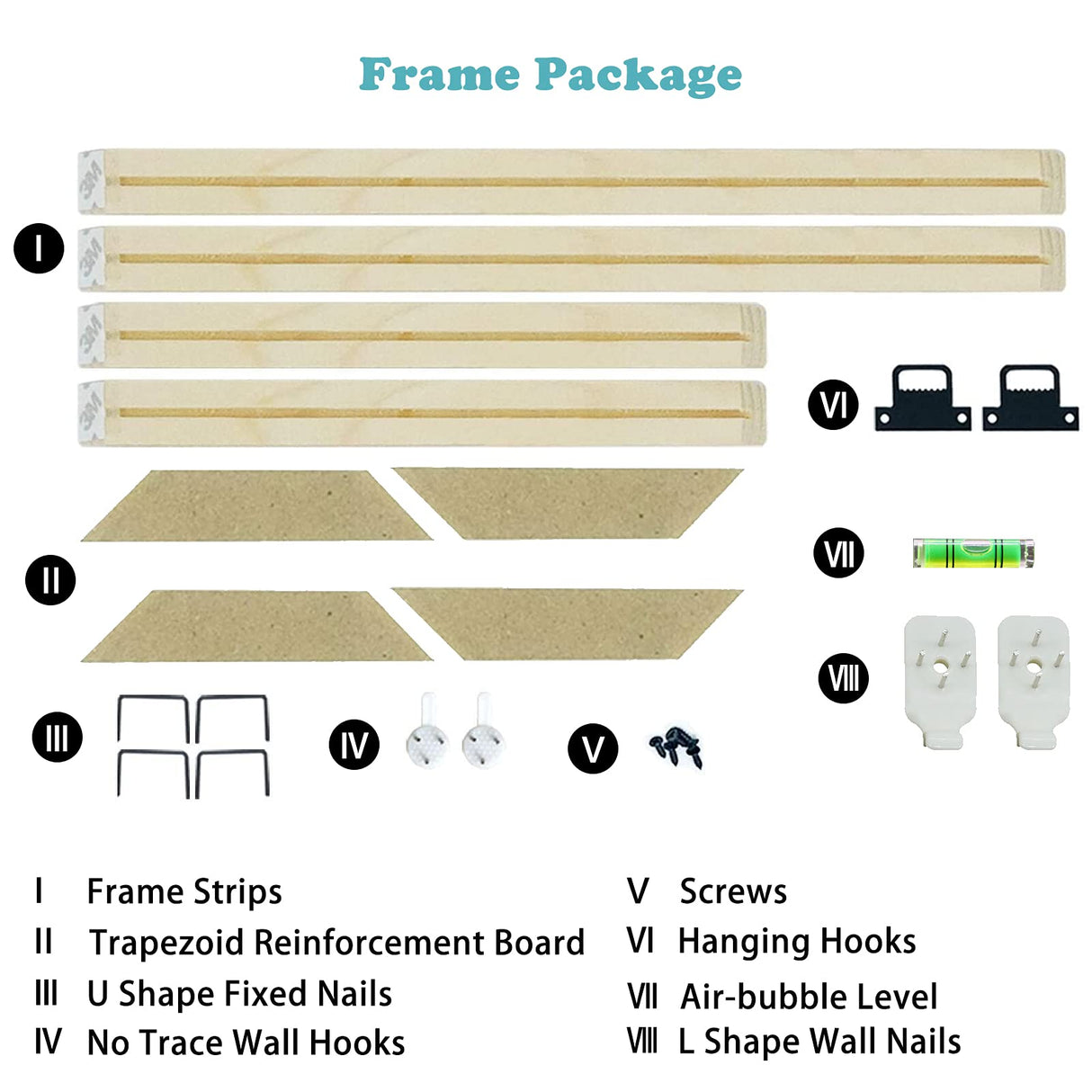 YOKSAS Frame for 30x40cm Diamond Art Painting - Wood Canvas Stretcher Bars - 9.8 x 13.8 inch Canvas Frame Assembly Kit YOKSAS