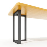 Luffioner Metal Table Legs 28 Inch,Table Legs Replacement Heavy Duty Square Tube Desk Legs Furniture Legs for Coffee Table, Dining Table Set of 2 Luffioner