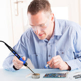 PNECK Soldering Iron Kit, 80W, LCD Display, Adjustable Temperature 356°F -932°F，Blue PNECK