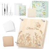 Wakhow Flower Press Kit – 11" x 11" Large Wooden Flower Presser for Adults & Teens | DIY Bouquet Preservation & Dried Flower Art | Ideal Gift for Nature & Craft Lovers Wakhow