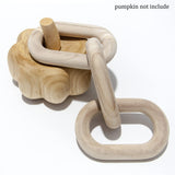 SCUBERT - 3 Link Wood Knot for Home Decoration,Wood Chain Link Decor,Decorations for Living Room, Rustic Farmhouse, Shelf,Coffee Table Decor SCUBERT