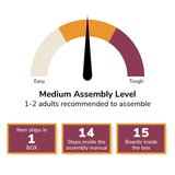 Ollie & Hutch Flipper 10/20 Gallon Aquarium Stand, Rustic Oak Ollie & Hutch