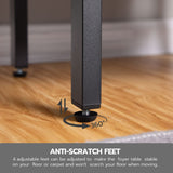 HOOBRO Rustic Brown 3-Tier Narrow Bookshelf & Record Storage Rack HOOBRO