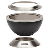 Cuisinart 24” Cleanburn Smokeless Fire Pit with Removable Ash Pan, Portable Outdoor Wood Burning Fireplace, Smoke Free Stainless Steel Outdoor Heater, Enhanced Airflow and Easy Cleanup with Ash Pan Cuisinart