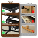 1500 Piece Jigsaw Puzzle Table with Drawers & legs, 28"x35" Large Puzzle Table for Adults, Adjustable height &12 tilt Angle, Wooden Puzzle Board with 4 Drawers & Cover, Birthday Gift for Family（Black） HEBESPACE