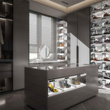 BPKADHY 2 Pcs Shoe Storage LED Smart Shoe Box, Auto-Opening Shoe Boxes Stackable Shoe Storage Organizer for Sneaker Display Case & Collection Crate White (2 PCS) BPKADHY