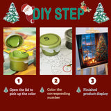 xackcme Christmas Tree Paint by Numbers for Adults, Christmas Paint by Number on Canvas Without Frame, DIY Xmas Oil Painting for Gift Home Wall Decor (16x20 inch) xackcme