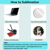 45 Pcs 2.75 inch Sublimation Keychains Blanks Round Ornaments MDF Double Side Sublimation Blanks Ornaments Christmas Products Bulk Sublimation Blanks AiDiYGECO