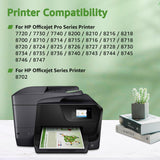 952xl Ink Cartridges Combo Pack Latest Upgrade Replacement for HP 952 XL Ink Cartridge for HP Officejet Pro 7740 8720 8710 8210 8715 8740 8702 8730 8725 Printers (4 Packs, Black Cyan Yellow Magenta) GREENSKY