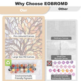 EOBROMD Paint by Numbers Kits for Adults Tree of Life, Landscape DIY Painting Kits for Adults Beginner, Acrylic Paint Oil Paint by Numbers for Home Decor Gift 16x20inch(Without Frame) EOBROMD