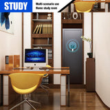 15-18 Gun Safe for Rifles and Pistols,Biometric Fingerprint Lock,Quick-access Biometric Gun Cabinet,Rifle Safe with Removable Shelf, Home Gun Locker Quick install (15.7" D x 17.7" W x 55" H) ZZXCBB