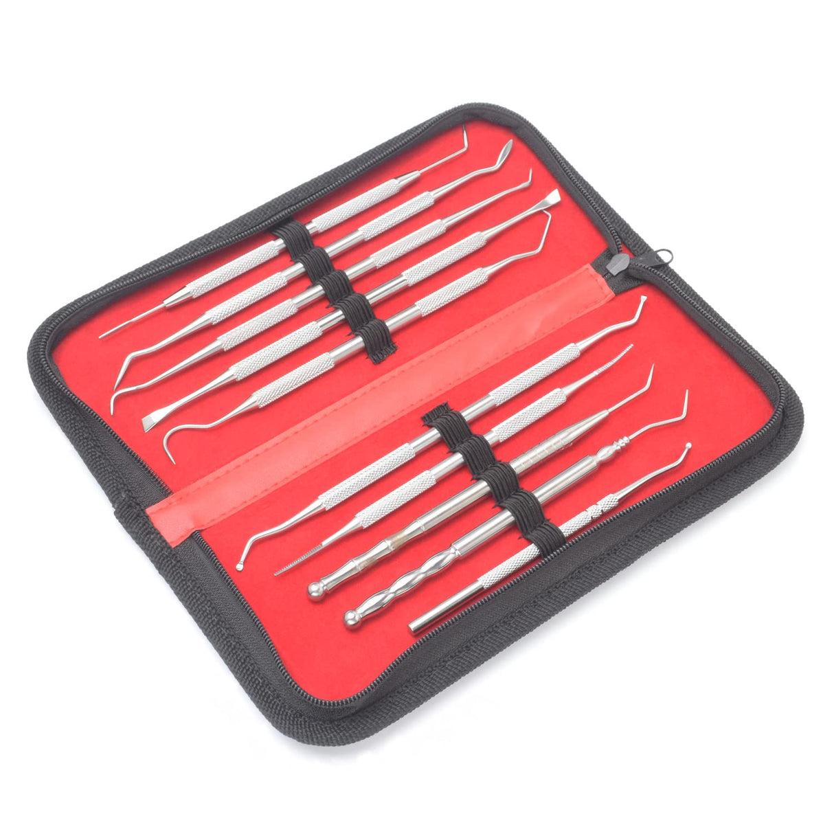 Motanar 10 Pcs 3D Printer Removal Cleaning Tool Kit, Metal Picks Set with Different Tips (Black) Motanar