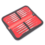 Motanar 10 Pcs 3D Printer Removal Cleaning Tool Kit, Metal Picks Set with Different Tips (Black) Motanar