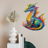 Woodemon Wooden Puzzles for Adults, Dragon Wooden Jigsaw Puzzles Kids, (M-200pcs) Unique Shaped Animal Wood Puzzles, Wooden Animal Puzzles for Adults and Kids Family Christmas Puzzle 12.2 * 10.5in Woodemon