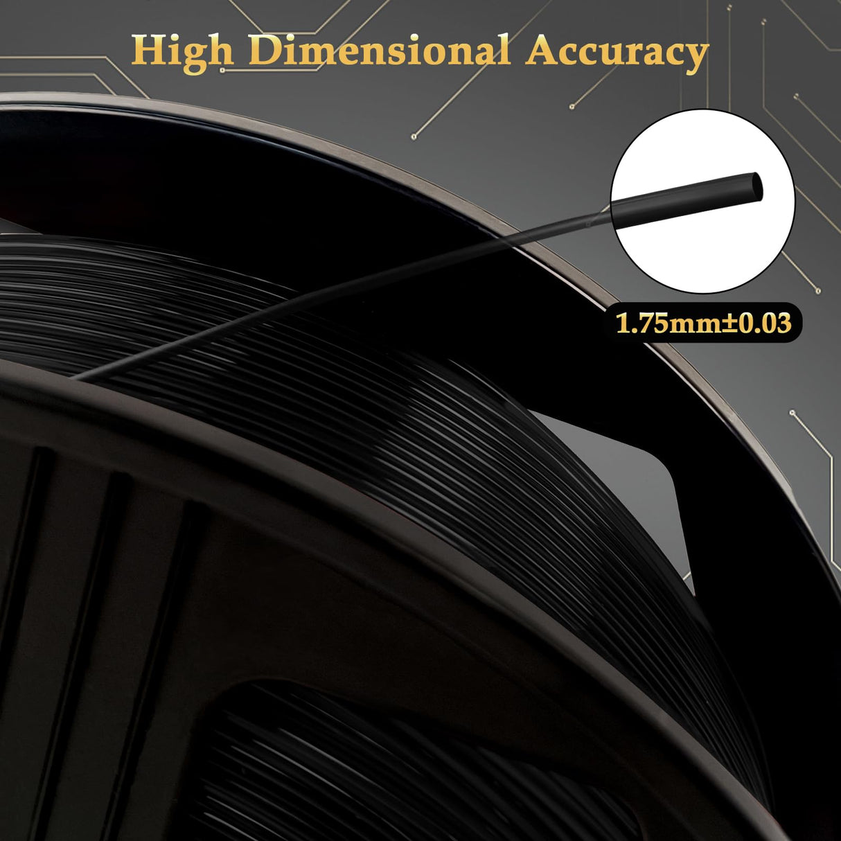 YOYI YOYI 3D Printer Filament, 95A TPU Filament 1.75mm, Flexible Filament, 0.8KG Spool,Dimensional Accuracy +/- 0.03 mm, Soft TPU Filaments of High Elasticity (Black) YOYI YOYI