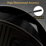 YOYI YOYI 3D Printer Filament, 95A TPU Filament 1.75mm, Flexible Filament, 0.8KG Spool,Dimensional Accuracy +/- 0.03 mm, Soft TPU Filaments of High Elasticity (Black) YOYI YOYI
