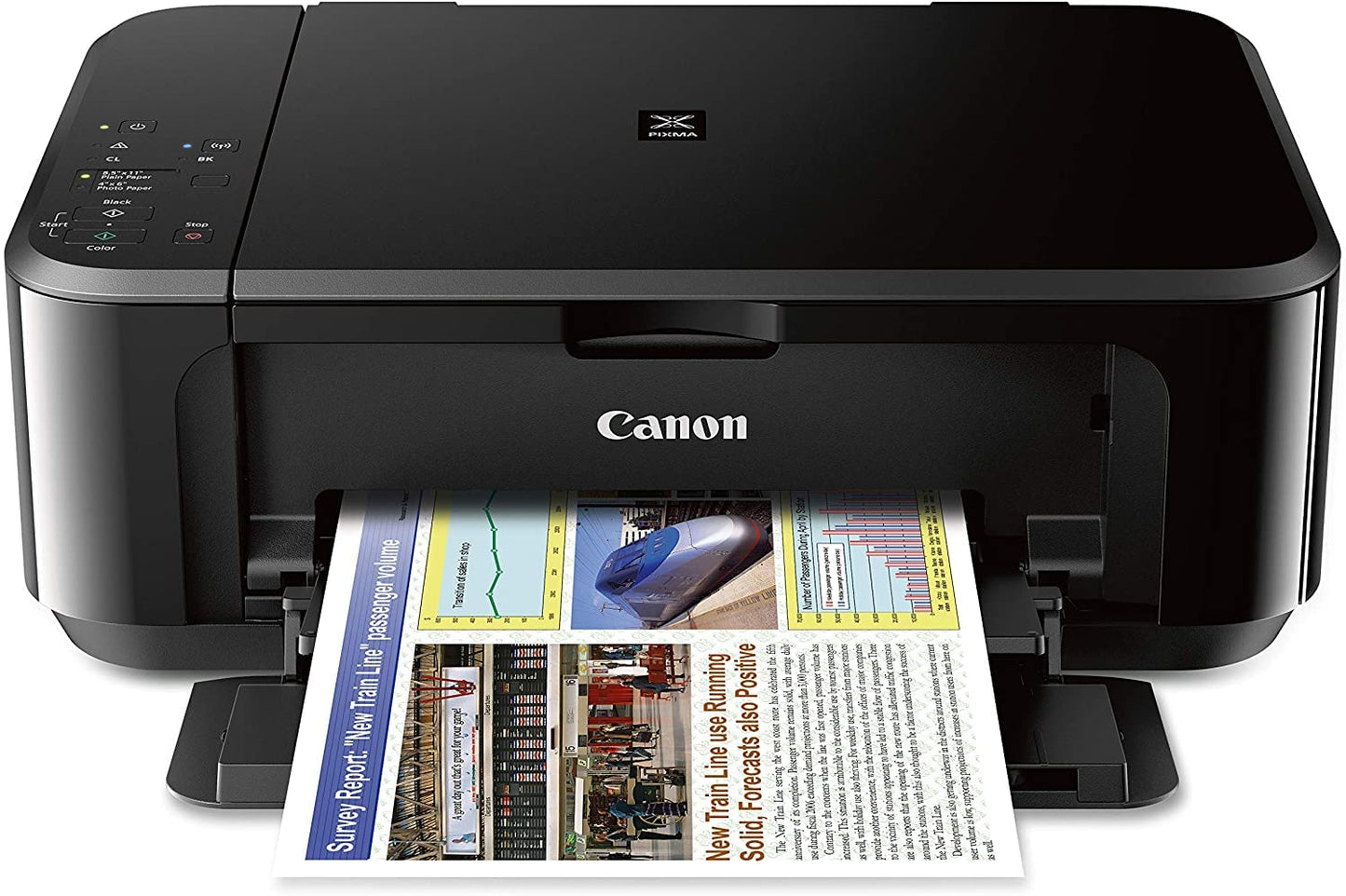 Canon Pixma 3620 Series Wireless All-in-one Color Inkjet Printer I Print Copy Scan I Duplex Print I Mobile Print I Print Up to 9.9 ipm I Up to 4800x1200 DPI Print Resolution I Black + Printer Cable