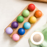 Uenhoy 4 Pcs Wooden Round Ball 3 Inch Unfinished Natural Wood Balls Wooden Spheres for Crafts and DIY Projects Uenhoy