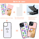 Frienda 15 Pieces Sublimation Blanks Phone Bulk Cover Protective Anti-Scratch Soft Shockproof Slim Covers Compatible with Apple iPhone, 3 Models (Black, Compatible with iPhone 14, 14 Pro, 14 Pro Max) Frienda