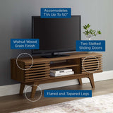 Modway Render 46" Mid-Century Modern Low Profile Media Console TV Stand, 46 Inch, Walnut Modway