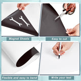 Amylove Blank White Surface Magnet Sheets Magnetic Roll Printable Flexible Magnetic Vinyl Blank Magnetic Sign Sheet Safe for Vehicles DIY Craft Projects (24 Inch X 10 Feet, 30 Mil) Amylove